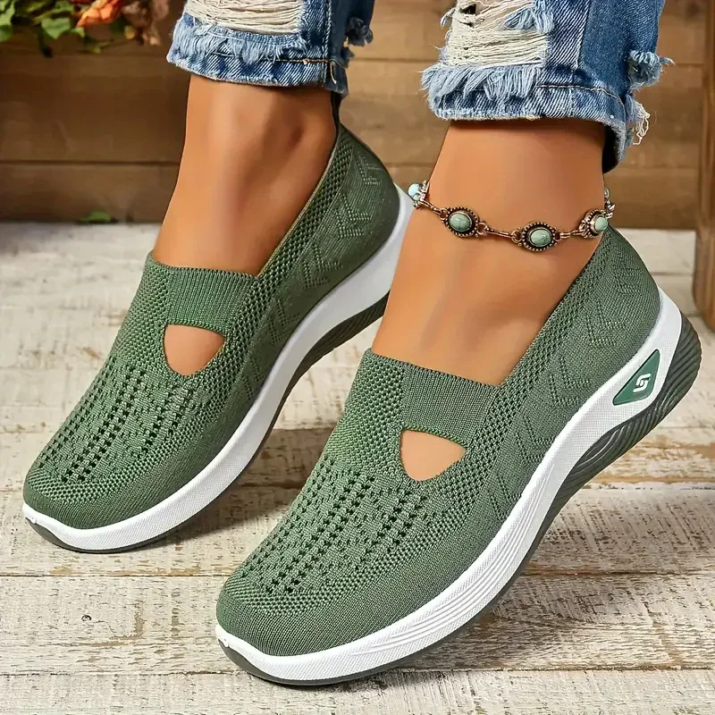 Breathable Hollow-Out Summer Sneakers for Women