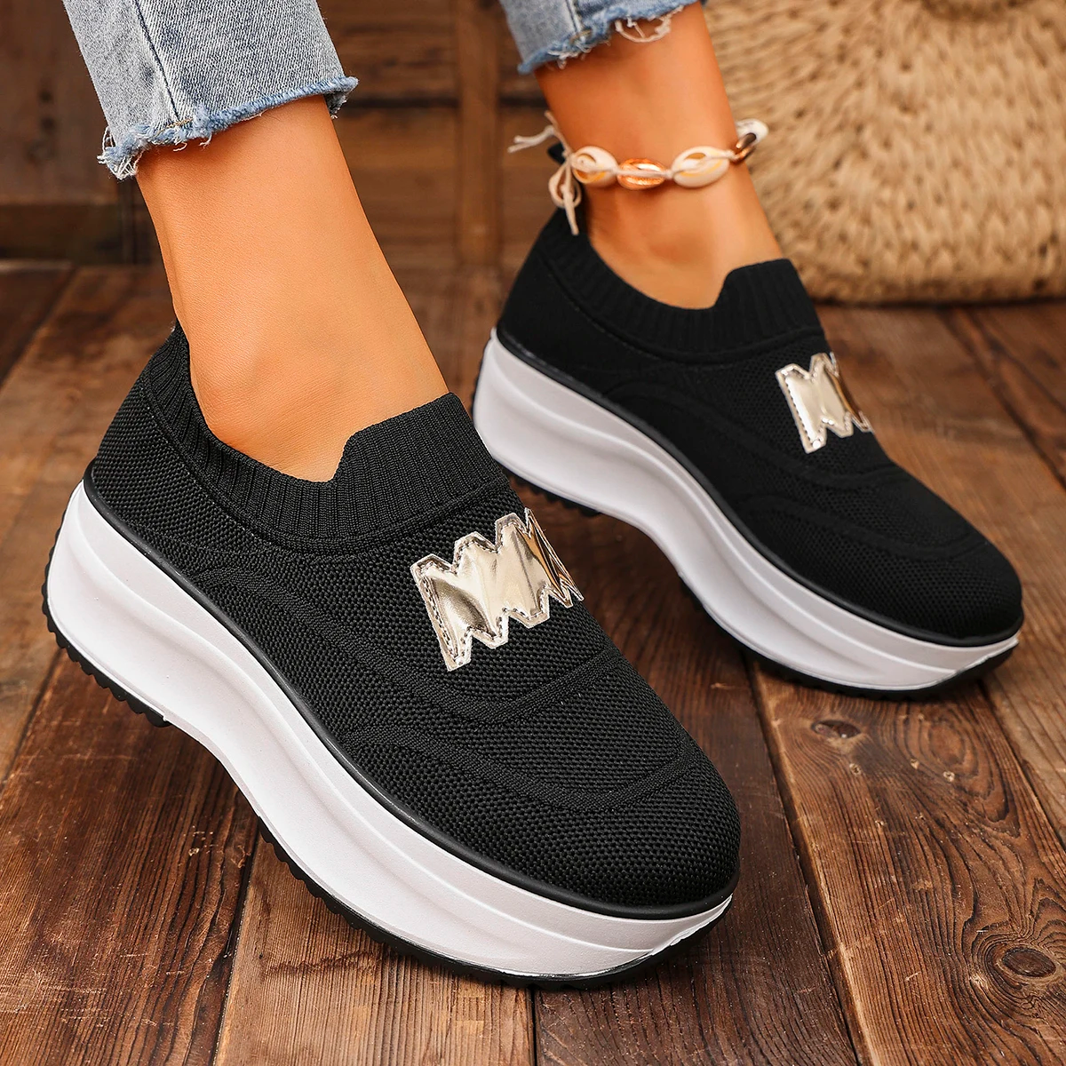 AutumnStride Platform Sneakers