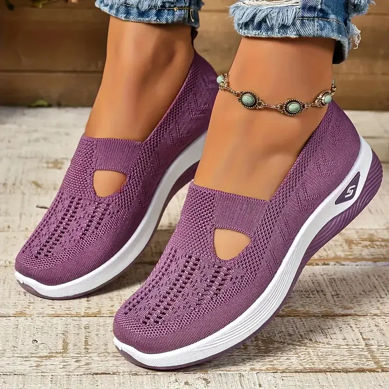 Breathable Hollow-Out Summer Sneakers for Women