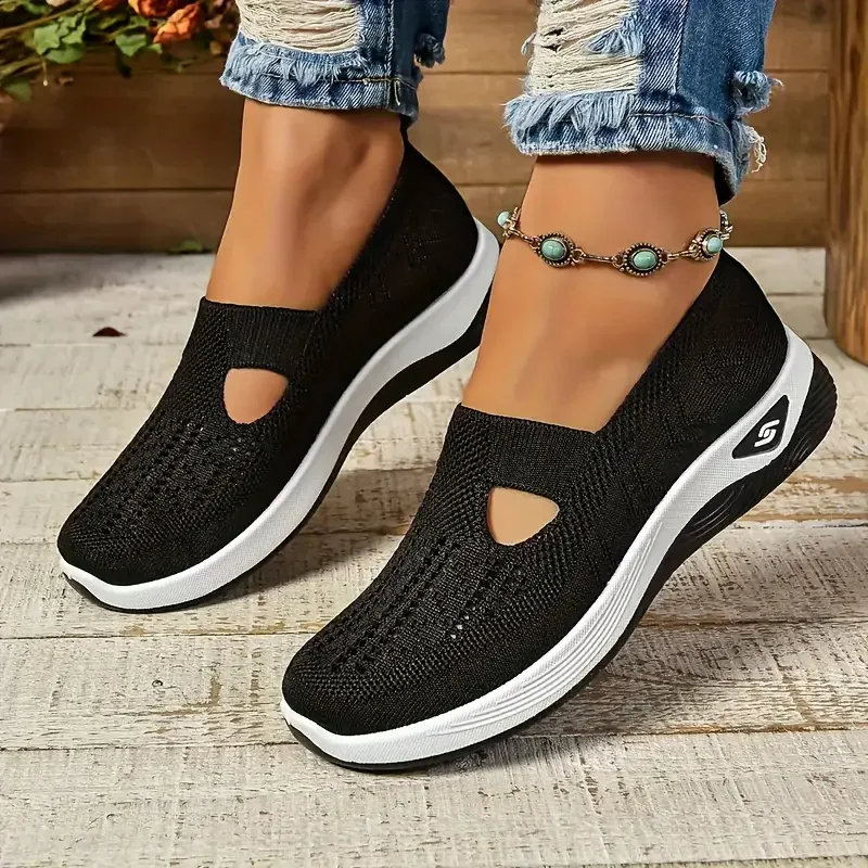 Breathable Hollow-Out Summer Sneakers for Women