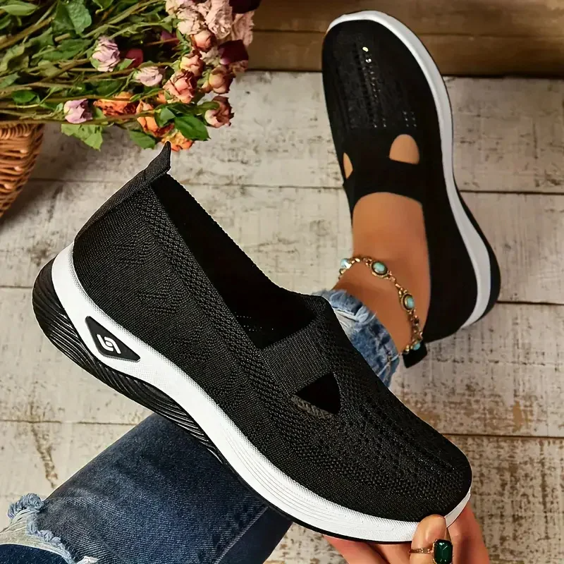 Breathable Hollow-Out Summer Sneakers for Women