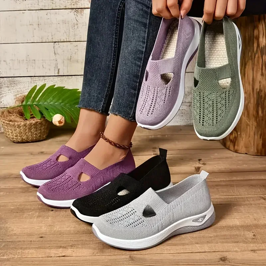 Breathable Hollow-Out Summer Sneakers for Women