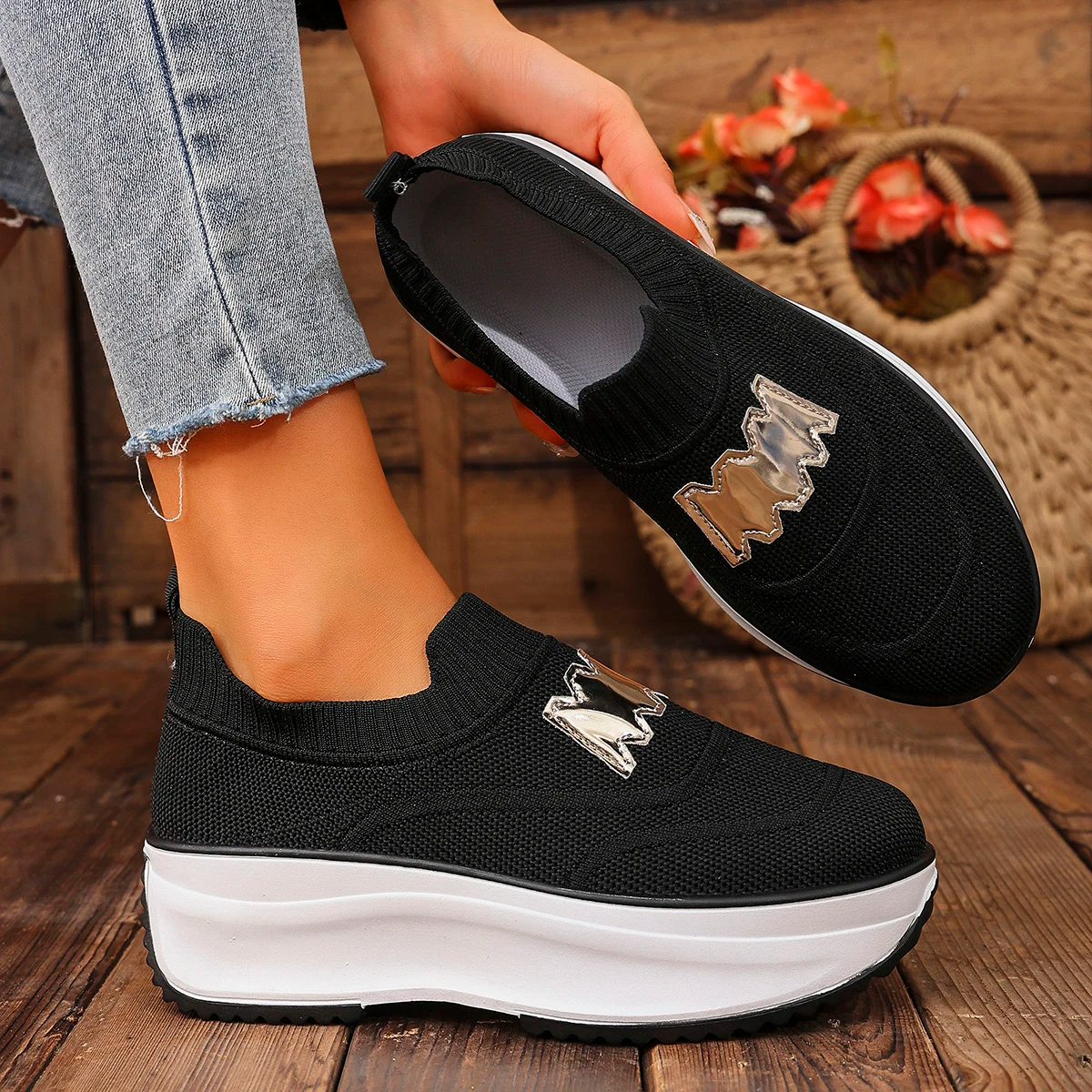 AutumnStride Platform Sneakers