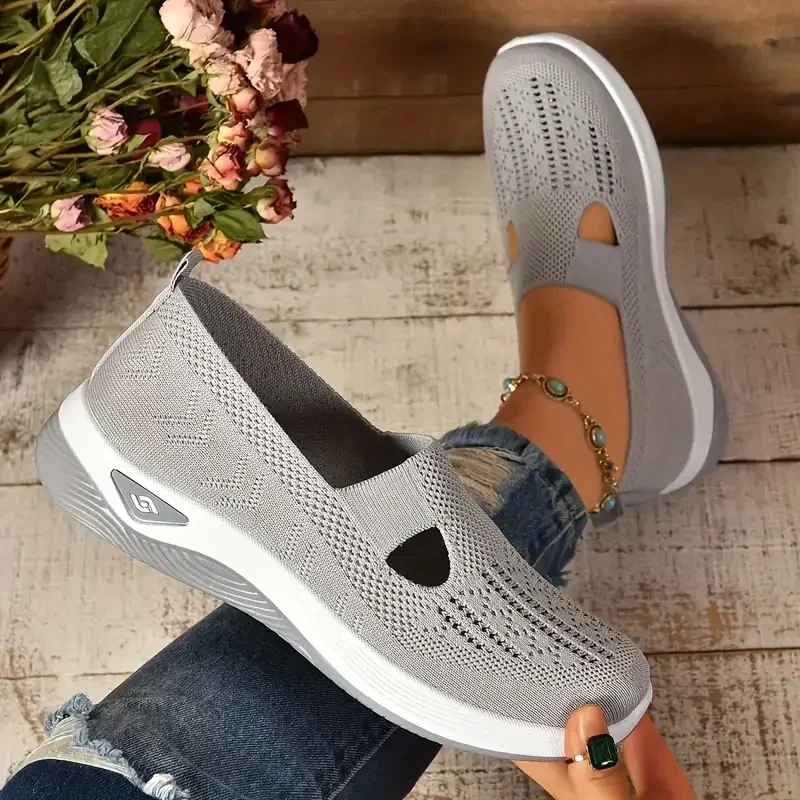 Breathable Hollow-Out Summer Sneakers for Women