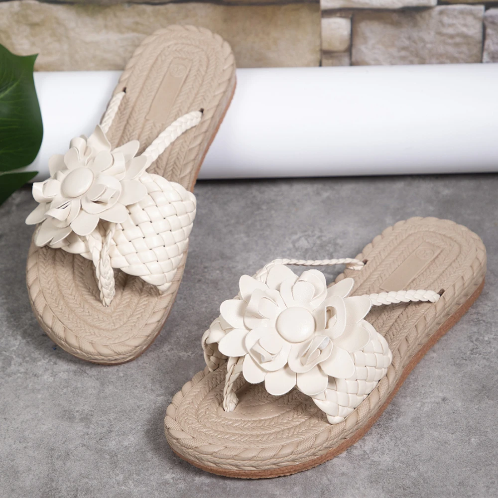 Boho Flower Flip Flops