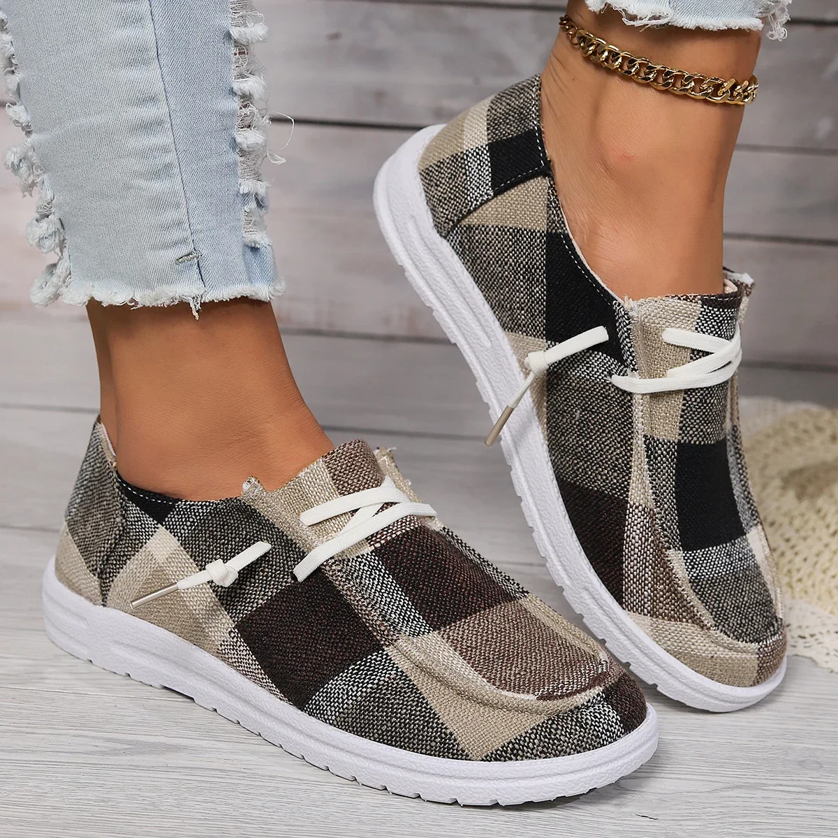 Lightweight Canvas Slip-On Sneakers