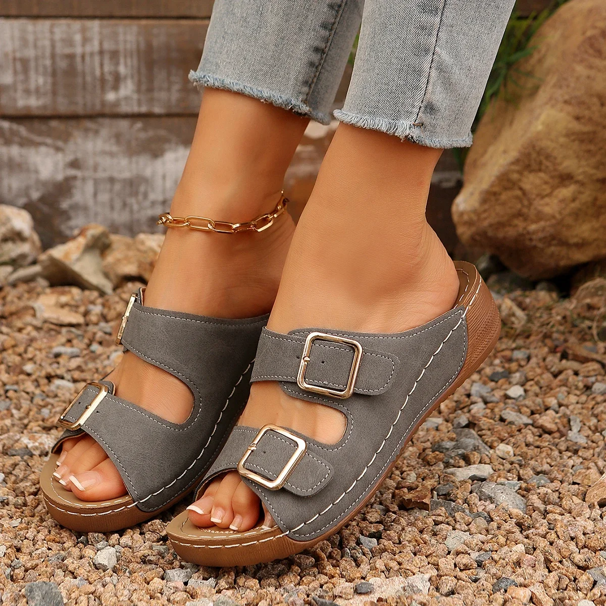 DoubleBuckle Bliss Wedges