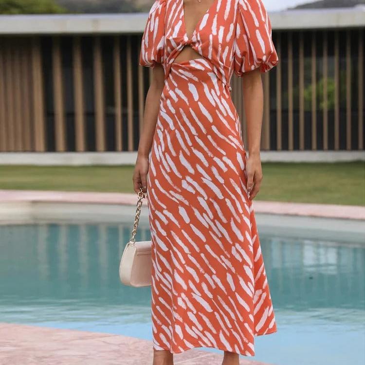 Women's Boho Summer Midi Dress