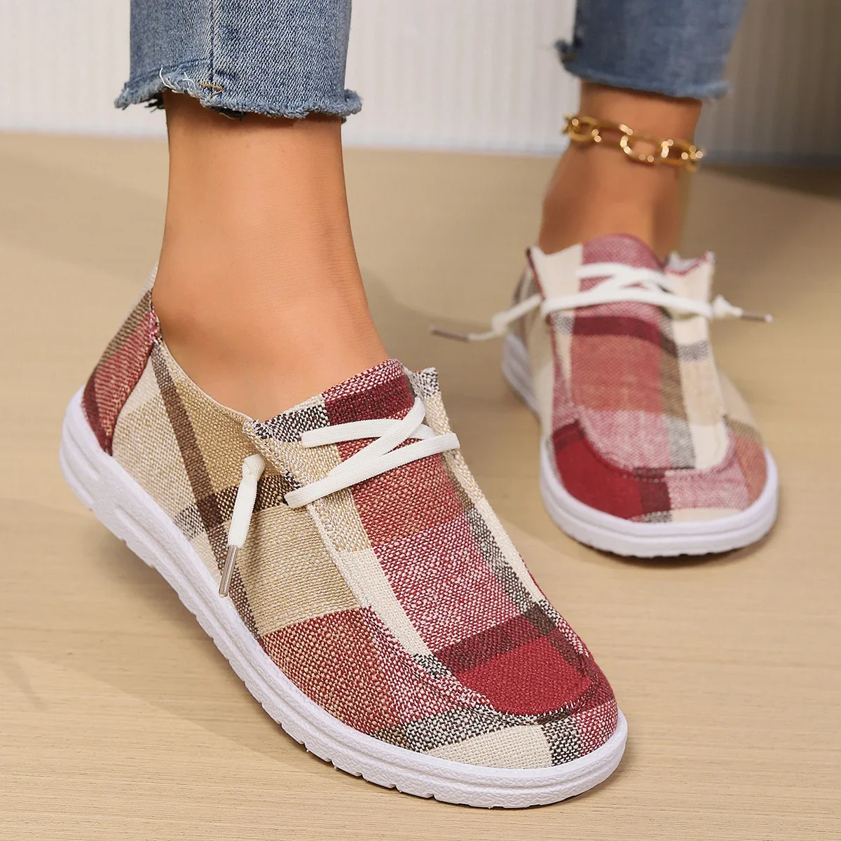 Lightweight Canvas Slip-On Sneakers